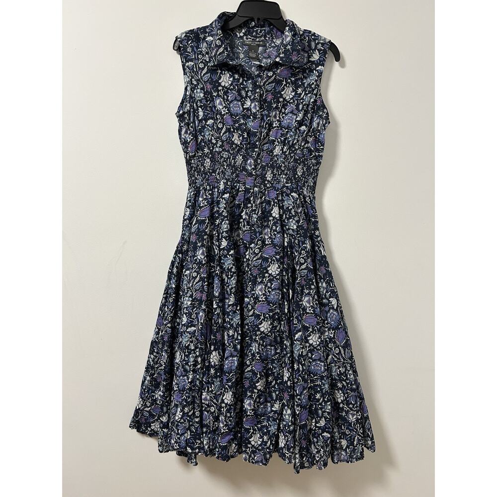 Chelsea & Theodore Button Down Boho‎ Maxi Dress Lined Medium Floral Cottagecore